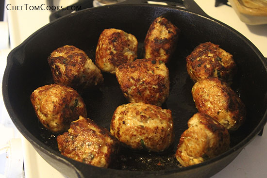 chicken parm meatballs